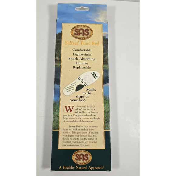 SAS Selfset Foot Beds - Men's 9½WW Self Adjusting Tripad Comfort Time Out Aero - Picture 2 of 3